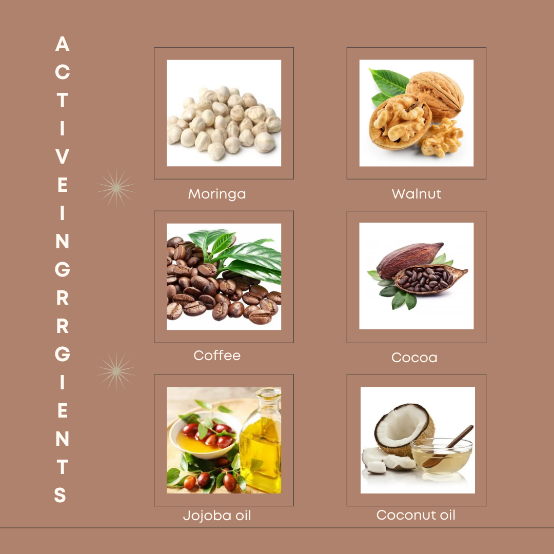 Matrika Moringa & Coffee Purifying Body Scrub for Smooth & Glowing Skin | Natural Exfoliator (50gm) - Image 5